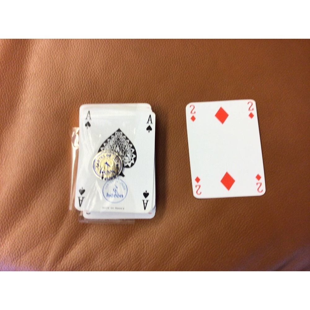 Louis Vuitton monogram case 2 pack card decks rare Vintage 1984 NEVER USED! - Picture 9 of 13